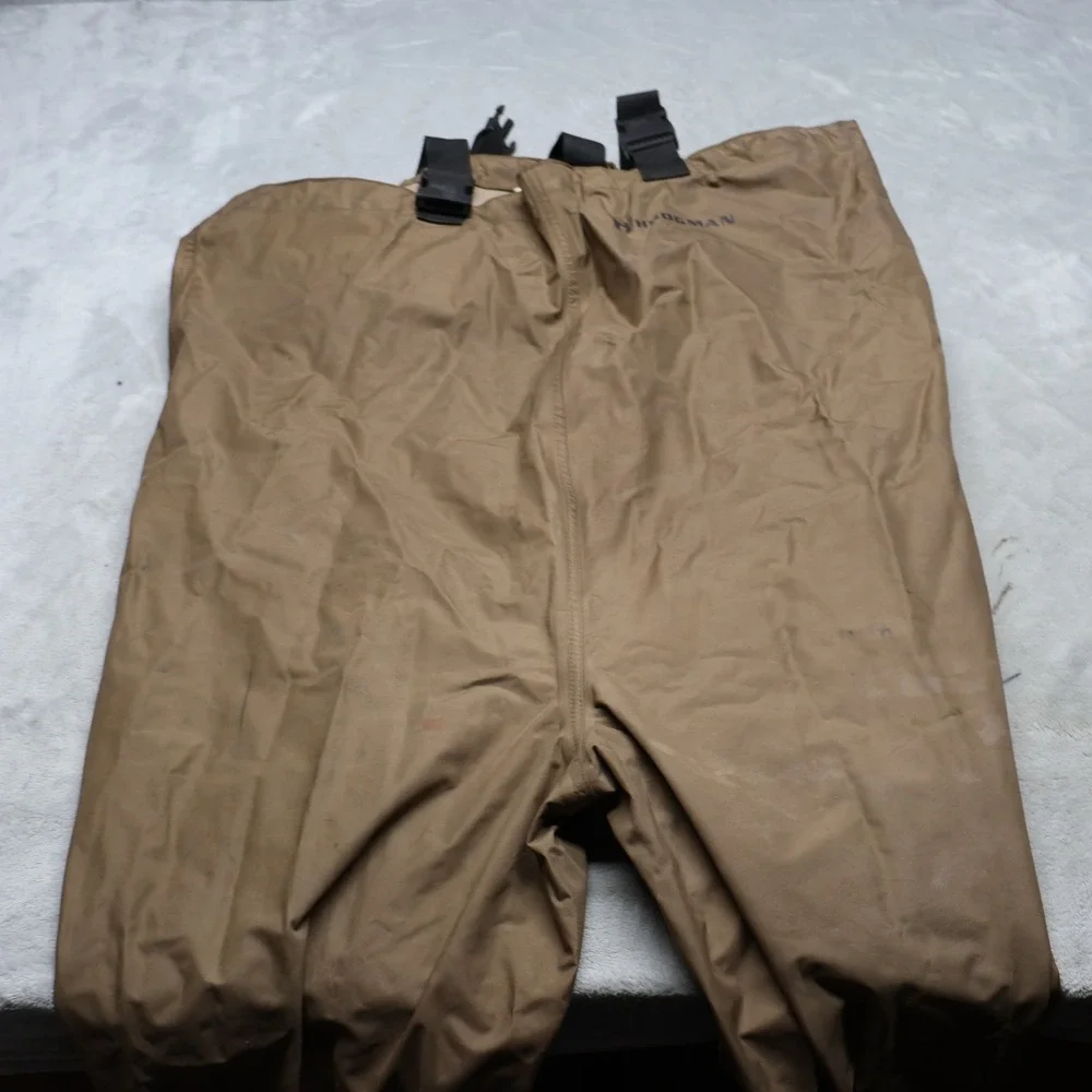 Hodgman Mens 11 Chest Waders Boot Brown Fishing Hunting Suspender Waterproof
